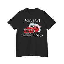 Load image into Gallery viewer, Drive Fast Take Chances USA-Made Unisex Short-Sleeve Jersey T-Shirt
