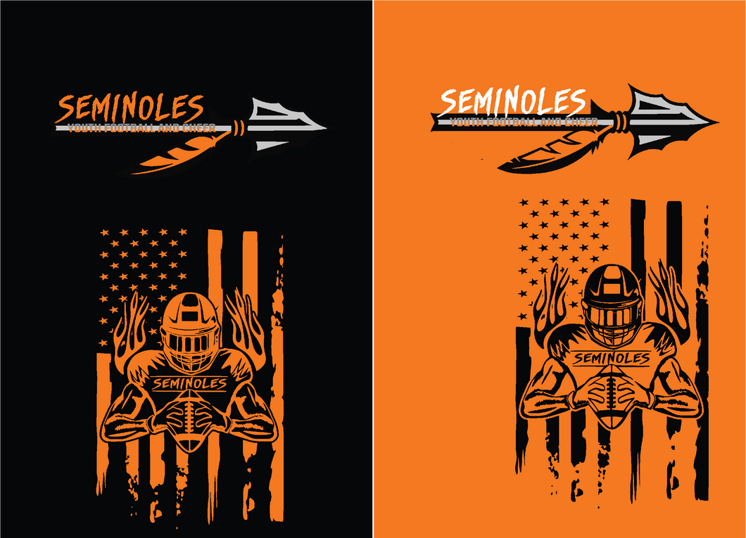 Seminoles Logo Football Flag