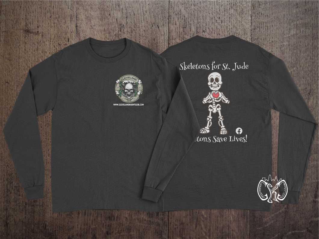 Cleveland Haunt Club Skeletons for St. Jude Long Sleeve Shirt